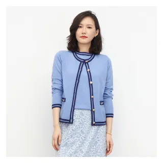 【EPISODE】簡約拼色V領短袖針織衫143514 歷史價格詳細信息