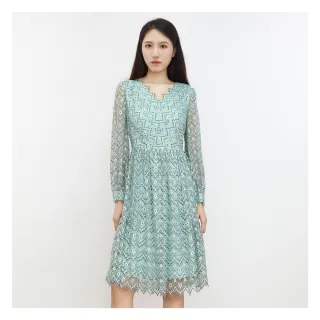 【JESSICA】浪漫復古荷葉邊收腰花卉蕾絲洋裝J30466 歷史價格詳細信息