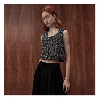 【JESSICA】時尚百搭顯瘦折邊五分寬褲224322（黑） 歷史價格詳細信息