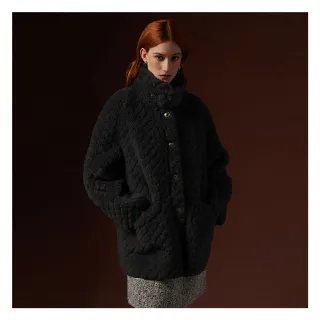 【EPISODE】保暖柔軟羊絨羊毛編織立領針織毛衣135511（藍） 歷史價格詳細信息