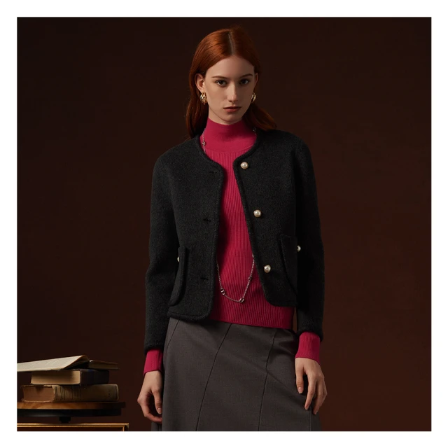 【EPISODE】保暖柔軟羊絨羊毛編織立領針織毛衣135511（藍） 歷史價格詳細信息