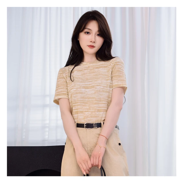 【Jessica Red】舒適透氣天絲棉荷葉下擺短袖上衣823139（綠） 歷史價格詳細信息