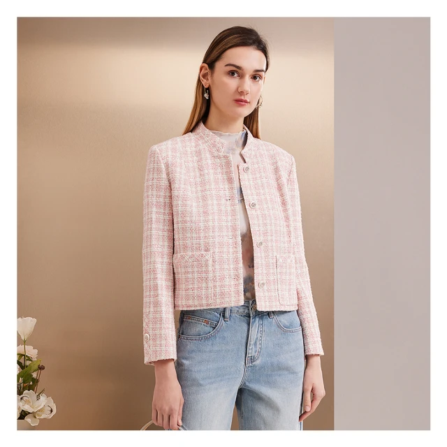 【EPISODE】輕薄氣質簡約小香風半裙143104（藍） 歷史價格詳細信息