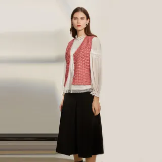 【JESSICA】時尚百搭顯瘦折邊五分寬褲224322（黑） 歷史價格詳細信息