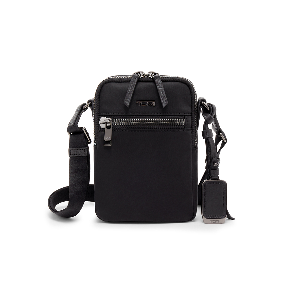 TUMI Black Leather Nylon Lanyard w ID Badge Holder NWT 歷史價格詳細信息