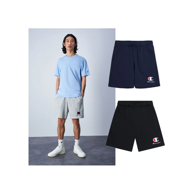 【Champion】官方直營-經典草寫LOGO印花速乾海灘褲-男(藍色) 歷史價格詳細信息