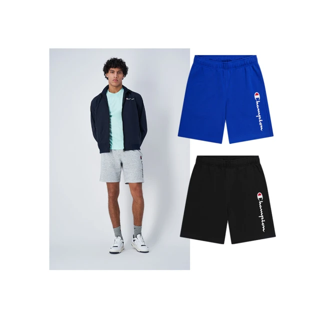 【Champion】官方直營-經典草寫LOGO印花速乾海灘褲-男(藍色) 歷史價格詳細信息