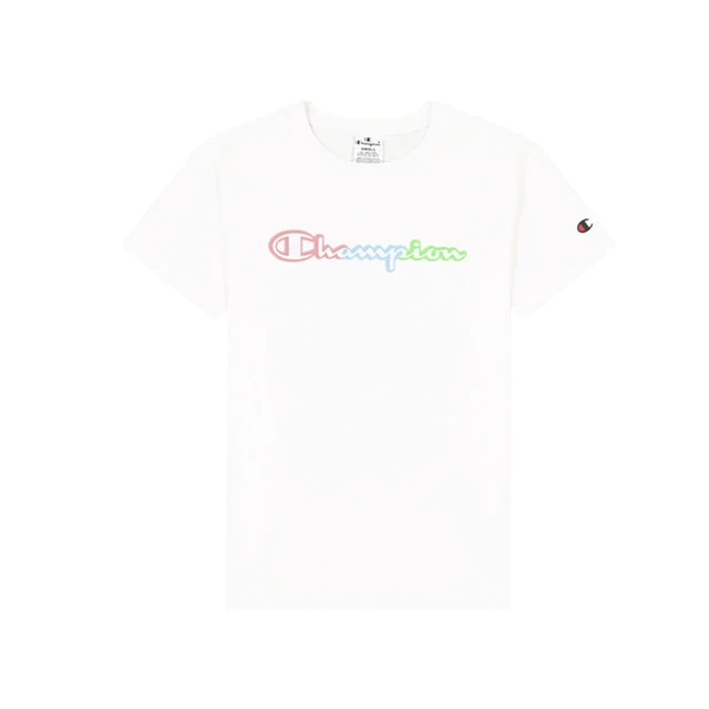 【Champion】官方直營-純棉寬版落肩彩色LOGO刺繡短袖TEE-女(灰色) 歷史價格詳細信息