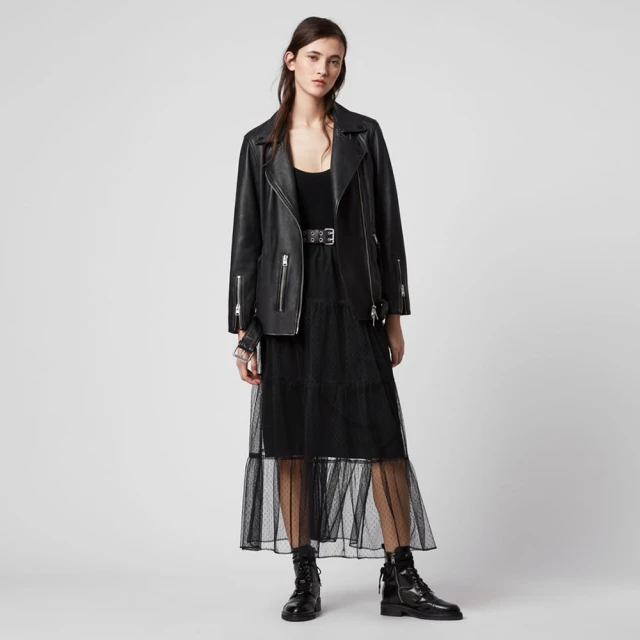 【ALLSAINTS】KAIRO 麂皮飛行員皮衣外套-綠 M076LB(常規版型) 歷史價格詳細信息