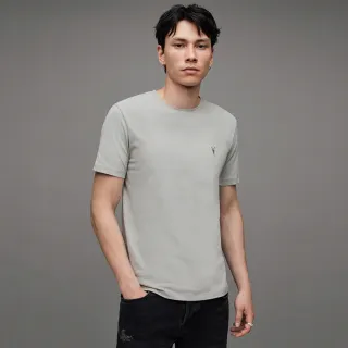 【ALLSAINTS】BRACE CONTRAST 公羊頭骨刺繡純棉修身短袖T恤-褐色(常規版型) 歷史價格詳細信息