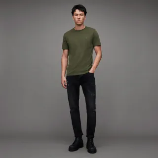 【ALLSAINTS】BRACE CONTRAST 公羊頭骨刺繡純棉修身短袖T恤-褐色(常規版型) 歷史價格詳細信息