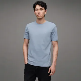 【ALLSAINTS】BRACE CONTRAST 公羊頭骨刺繡純棉修身短袖T恤-褐色(常規版型) 歷史價格詳細信息
