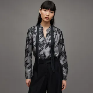 【ALLSAINTS】TONI VENETIA 真絲混紡花瓣印花綁帶襯衫 WH025Y(修身版型) 歷史價格詳細信息