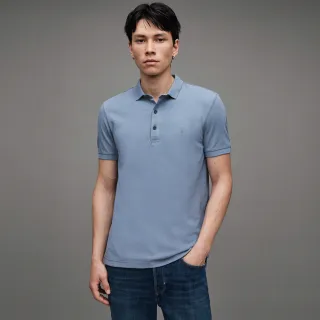 【ALLSAINTS】REFORM 公羊頭骨刺繡純棉短袖POLO衫-黑(修身版型) 歷史價格詳細信息