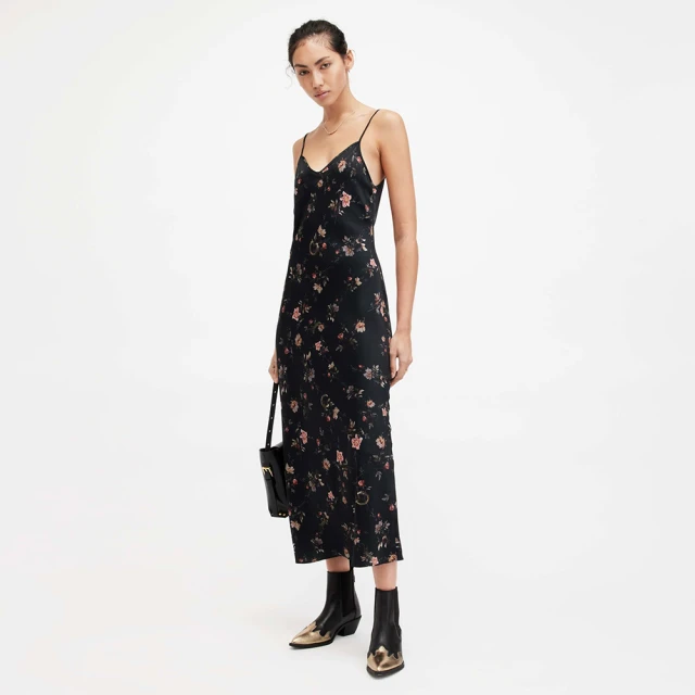 【ALLSAINTS】BRYONY VALLEY 花卉印花修身中長版洋裝 WD628Z(修身版型) 歷史價格詳細信息