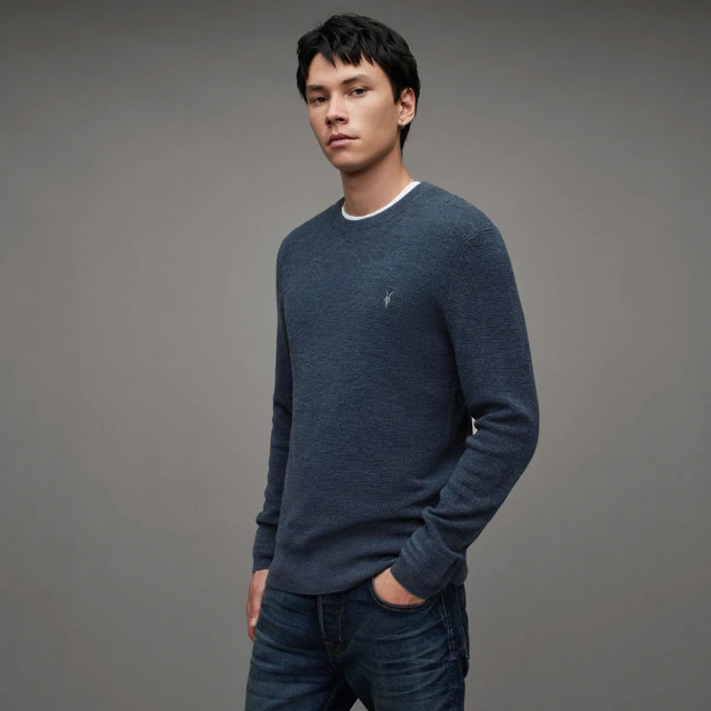 【ALLSAINTS】IVAR 羊毛針織上衣BEETLE BLUE MK034P(常規版型) 歷史價格詳細信息