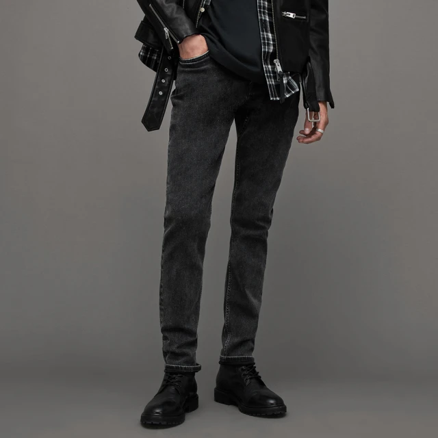 【ALLSAINTS】REX 俐落線條水洗棉質修身直筒牛仔褲-烏黑 歷史價格詳細信息