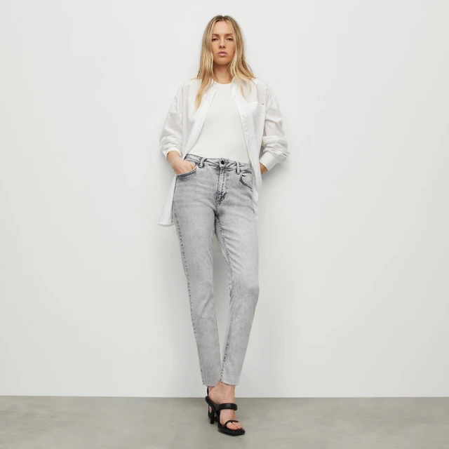 【ALLSAINTS】DAX 破壞高腰緊身舒適彈性牛仔褲(緊身版型) 歷史價格詳細信息