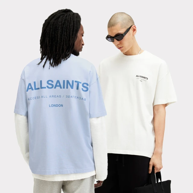 【ALLSAINTS】UNDERGROUND 純棉寬鬆LOGO短袖T恤-水洗黑(寬鬆版型) 歷史價格詳細信息
