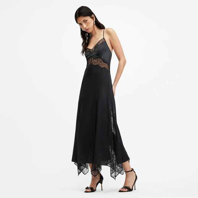 【ALLSAINTS】JASMINE 真絲蕾絲露背花卉印花洋裝 W029DB(修身版型) 歷史價格詳細信息