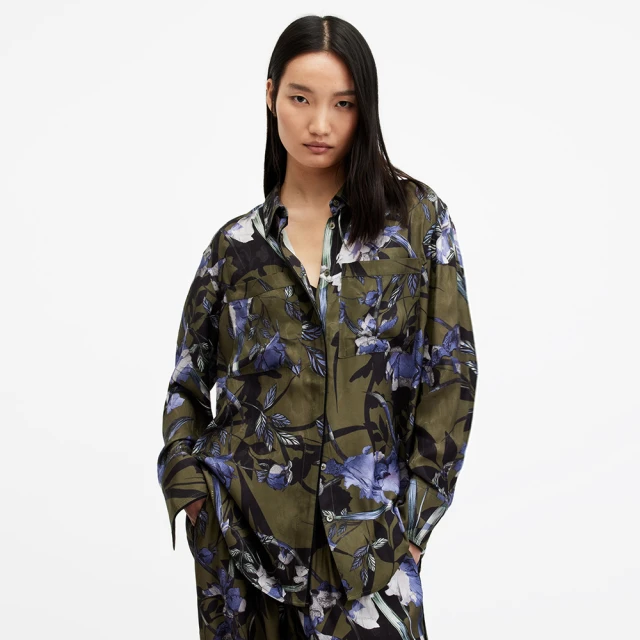 【ALLSAINTS】EVE 衍縫羊皮隔層側背包-灰藍 WB517X 歷史價格詳細信息