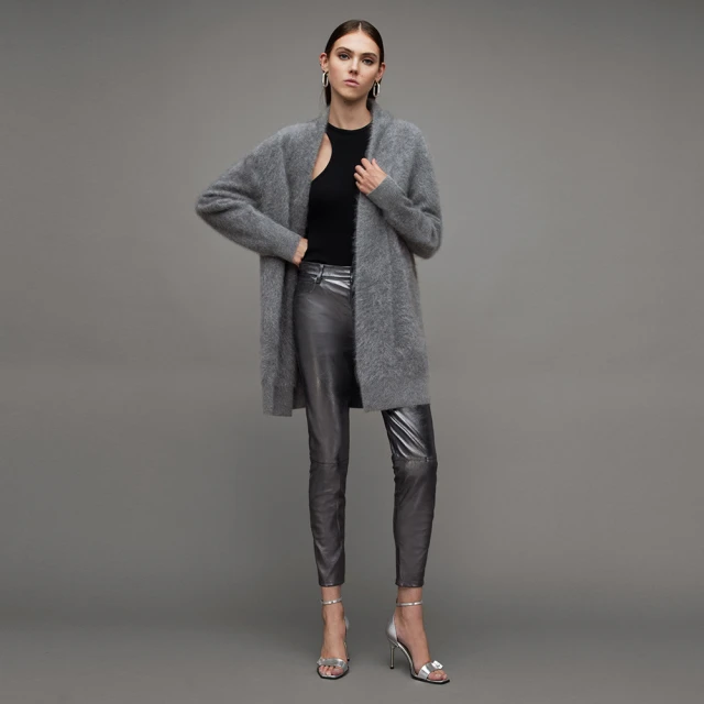 Allsaints 灰色 滿版 葉子 棉質襯衫 男M 歷史價格詳細信息