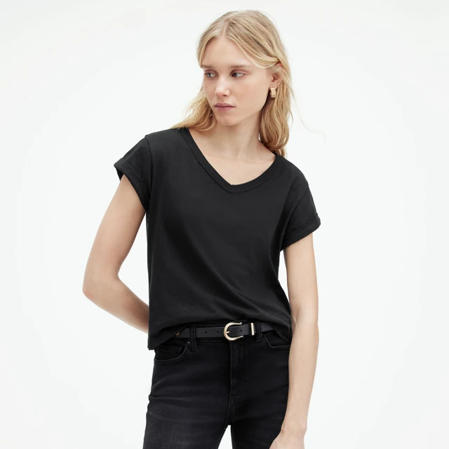 【ALLSAINTS】ANNA 公羊頭骨素面純棉短袖T恤 WM111S(修身版型) 歷史價格詳細信息