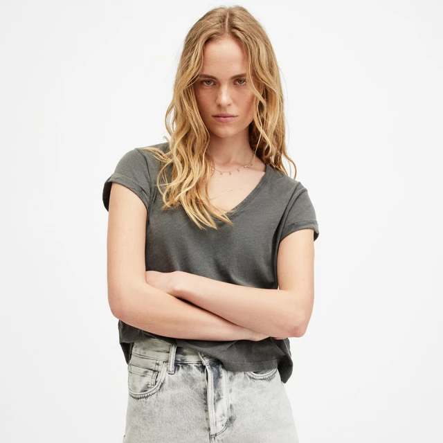 Allsaints 灰色 滿版 葉子 棉質襯衫 男M 歷史價格詳細信息