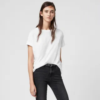 【ALLSAINTS】IMOGEN BOY 寬鬆男友風素色短袖純棉T恤-黑 WM219M 歷史價格詳細信息