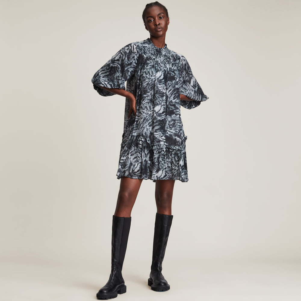 Allsaints 灰色 滿版 葉子 棉質襯衫 男M 歷史價格詳細信息