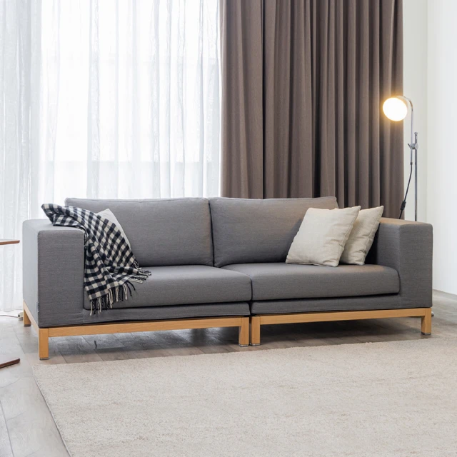 星座沙發原木風布藝沙發2024新款客廳沙發極簡模塊沙發組合豆腐塊 歷史價格詳細信息