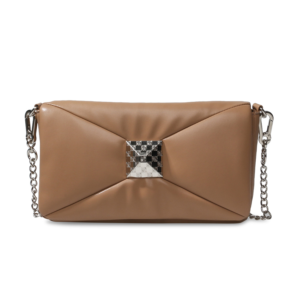 STEVE MADDEN-BCLOUD 布面鍊條信封大包-米杏色 歷史價格詳細信息