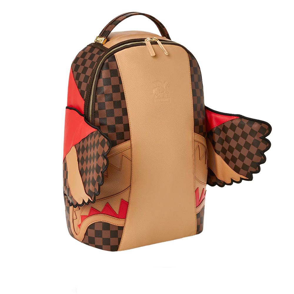 【SPRAYGROUND】HENNY AIR TO THE THRONE 腕帶手拿包(棕色) 歷史價格詳細信息
