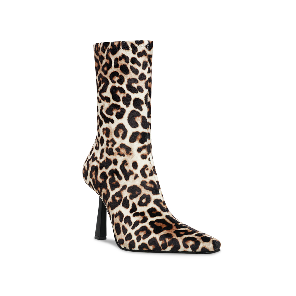 【STEVE MADDEN】VAKAY 絨布小方頭細高跟短筒靴(黑色) 歷史價格詳細信息