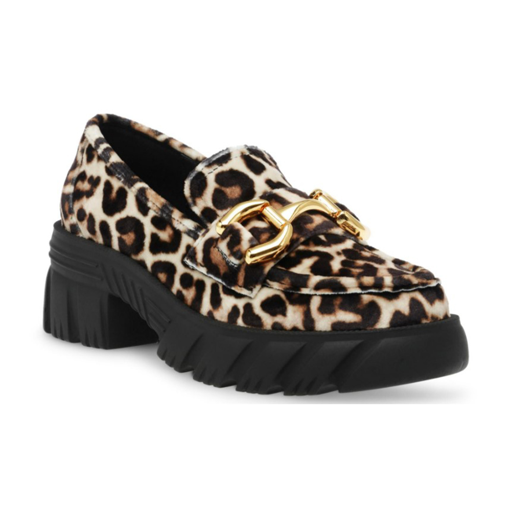 STEVE MADDEN-ON SET 金馬銜扣厚底樂福鞋-豹紋 歷史價格詳細信息