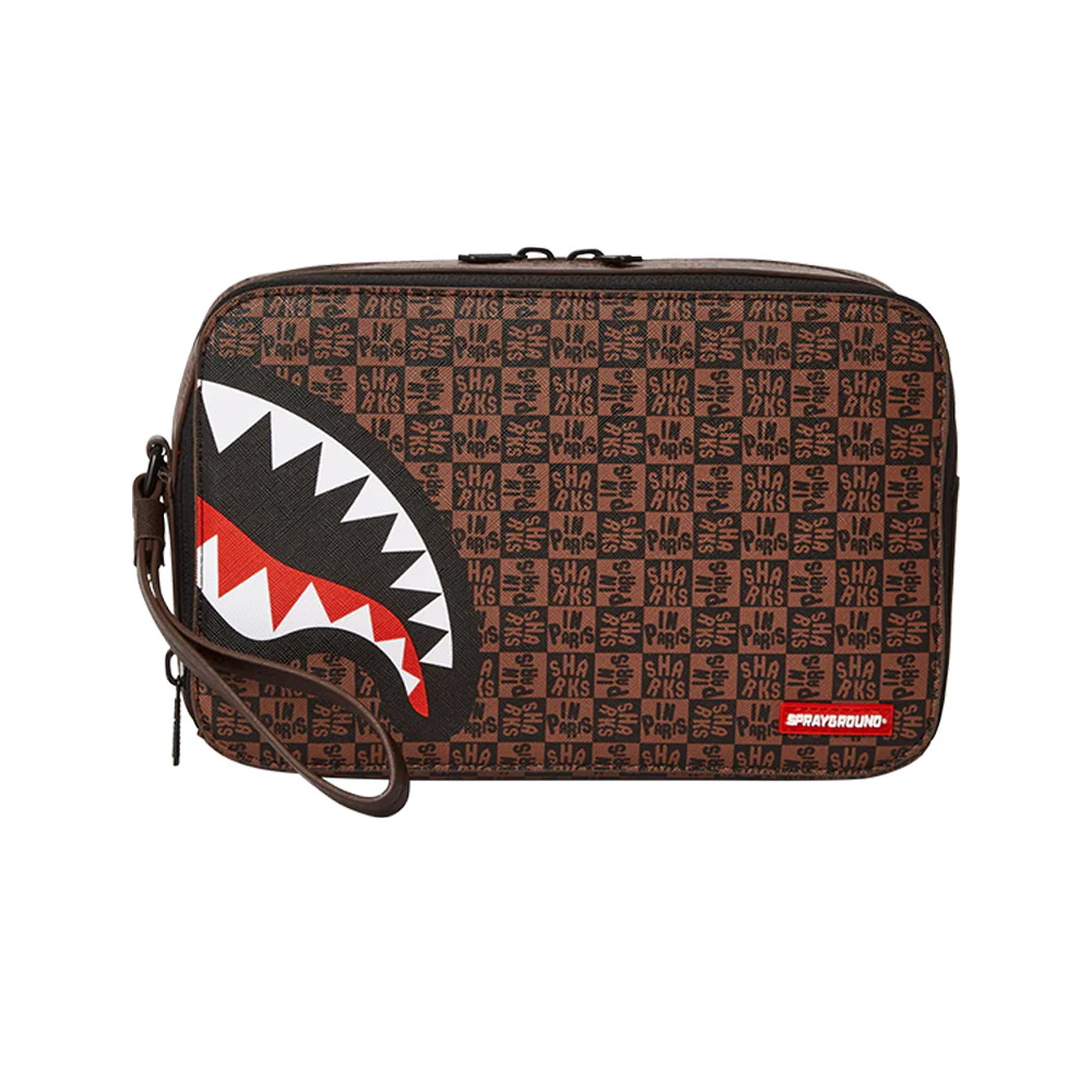 【SPRAYGROUND】FUTURE TRAVELER CARGO 未來感鯊魚絎縫斜掛腰包(白色) 歷史價格詳細信息