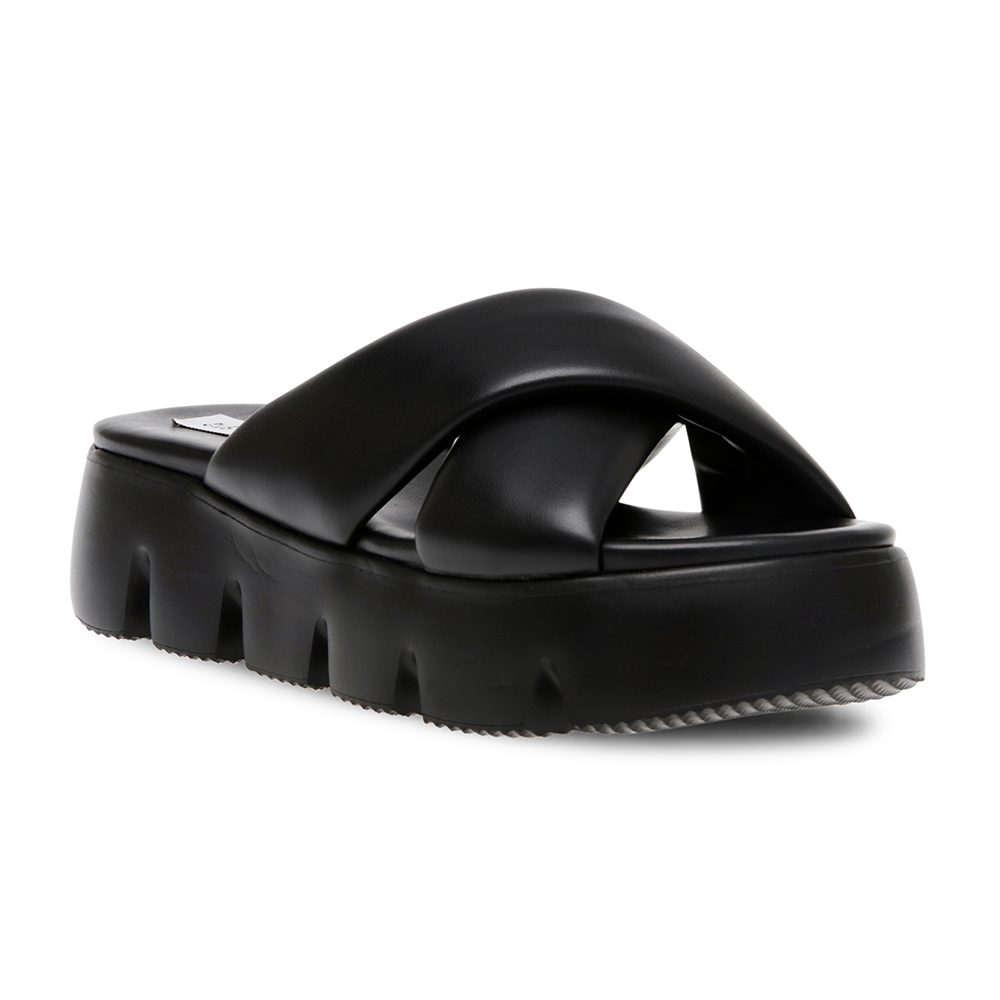 STEVE MADDEN-BROADCAST 雲朵交叉帶厚底拖鞋-青蘋果綠 歷史價格詳細信息