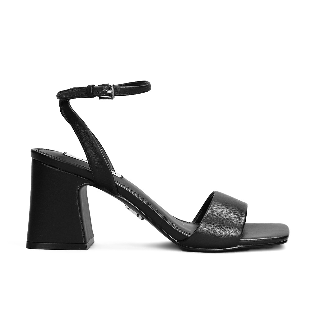 STEVE MADDEN-CYNIC 方頭繞踝粗跟涼鞋-米杏色 歷史價格詳細信息