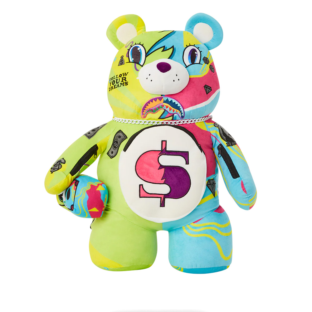 【SPRAYGROUND】FUTURE TRAVELER CARGO 未來感鯊魚絎縫斜掛腰包(白色) 歷史價格詳細信息