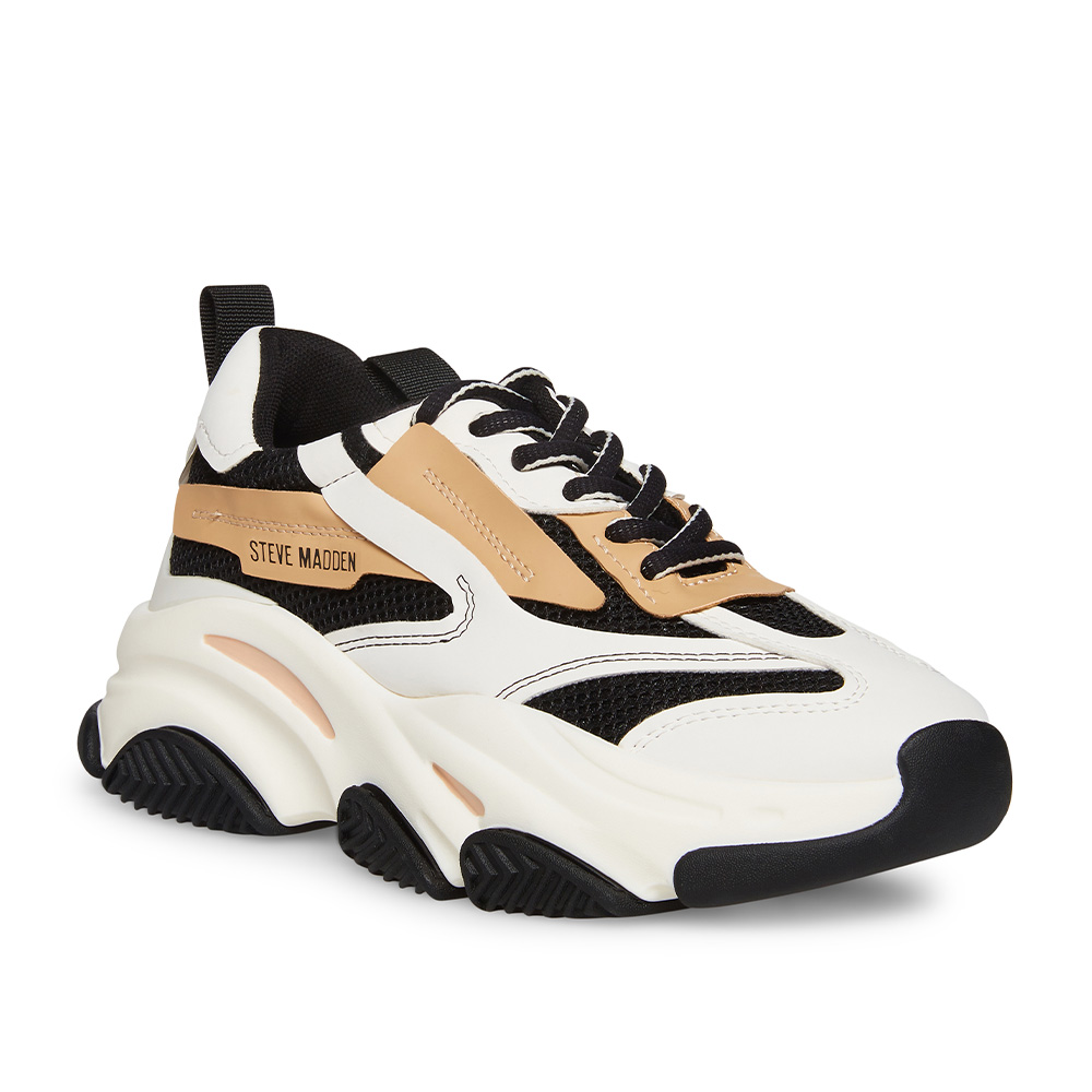 【STEVE MADDEN】POSSESSION 潮流綁帶運動休閒老爹鞋(多色任選均一價) 歷史價格詳細信息