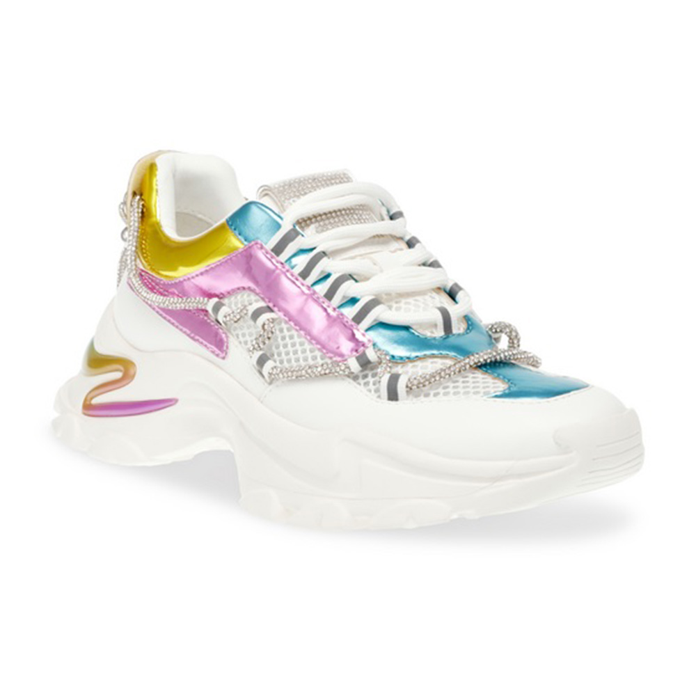 【STEVE MADDEN】MIRACLES 綁帶透氣網布老爹鞋(奶茶棕) 歷史價格詳細信息