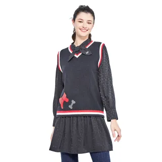 【SCOTTISH HOUSE】領圍條紋綁帶挖肩短袖-黑/粉【OUTLET】(SE1403) 歷史價格詳細信息