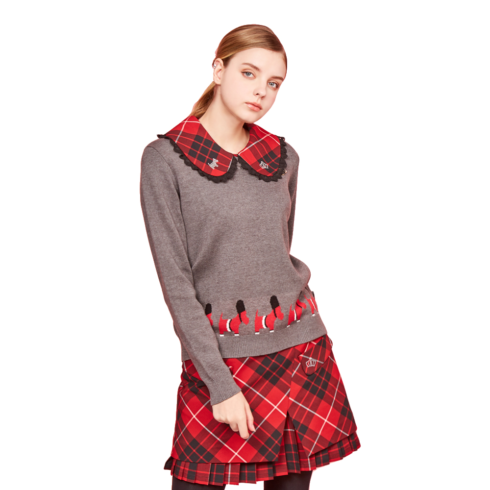 【SCOTTISH HOUSE】領圍條紋綁帶挖肩短袖-黑/粉【OUTLET】(SE1403) 歷史價格詳細信息
