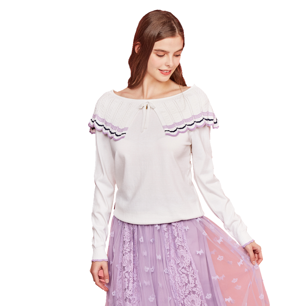 【SCOTTISH HOUSE】領圍條紋綁帶挖肩短袖-黑/粉【OUTLET】(SE1403) 歷史價格詳細信息