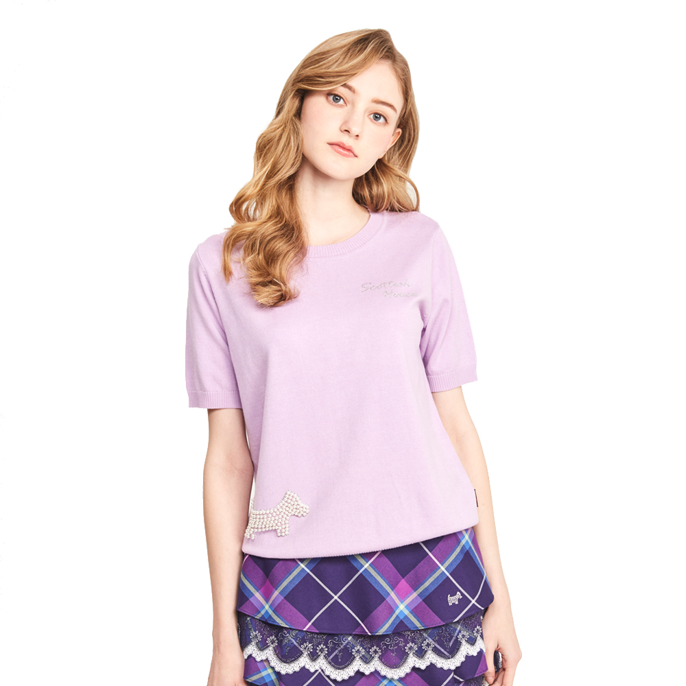 【SCOTTISH HOUSE】珍珠裝飾邊 無袖格紋洋裝(AQ3104) 歷史價格詳細信息