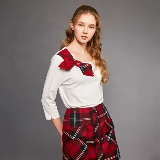 【SCOTTISH HOUSE】方領鑽狗 雪紗 短袖針織-黑/米白(AQ1479) 歷史價格詳細信息