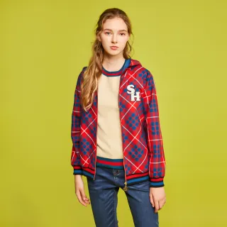 【SCOTTISH HOUSE】格紋布 狗狗貼布繡 長袖上衣洋裝-黑/粉橘【OUTLET】(AN1276) 歷史價格詳細信息