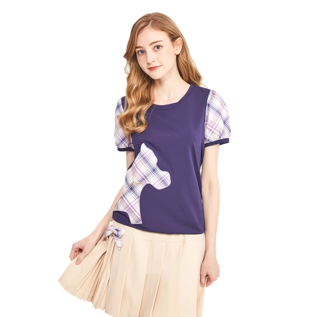 【SCOTTISH HOUSE】格狗 鋼琴刺繡 長版長袖上衣-丈青/粉【OUTLET】(AN1433) 歷史價格詳細信息