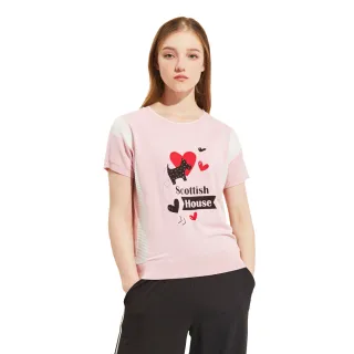 【SCOTTISH HOUSE】短袖 拉肩 假門襟 棉T-黑/白【OUTLET】(AN1254) 歷史價格詳細信息