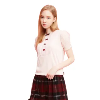 【SCOTTISH HOUSE】雪紡袖 雙面穿 方領 短袖上衣-紅/淺藍【OUTLET】(AN1419) 歷史價格詳細信息
